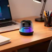 Parlante Gamer M2 vista frontal luces RGB